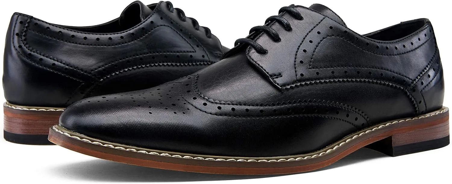 Vostey Men's Dress Shoes Oxford Shoes Formal Dress Shoes for Men Business Derby Shoes