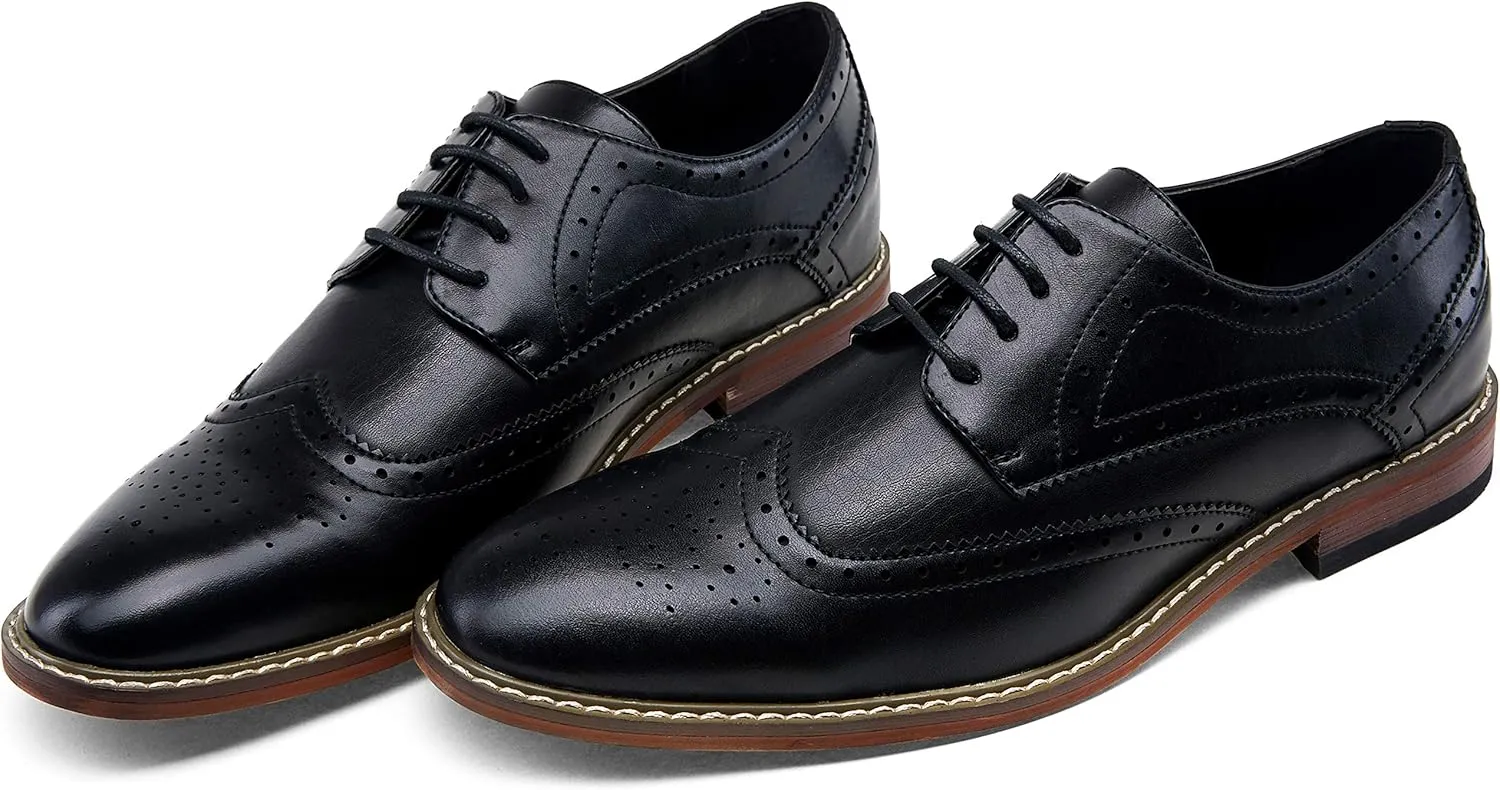 Vostey Men's Dress Shoes Oxford Shoes Formal Dress Shoes for Men Business Derby Shoes