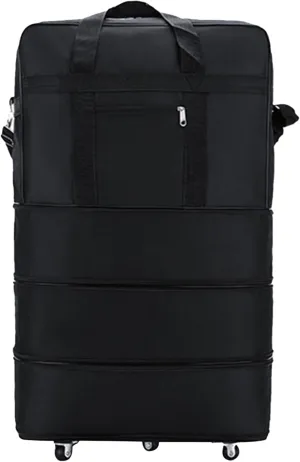 Wheeled Duffle Bag Large Capacity Expandable Foldable Suitcase with 360 ° Roating Wheels Waterproof Oxford Holdall Multifunction Travel for Men Women Business TripDuffle