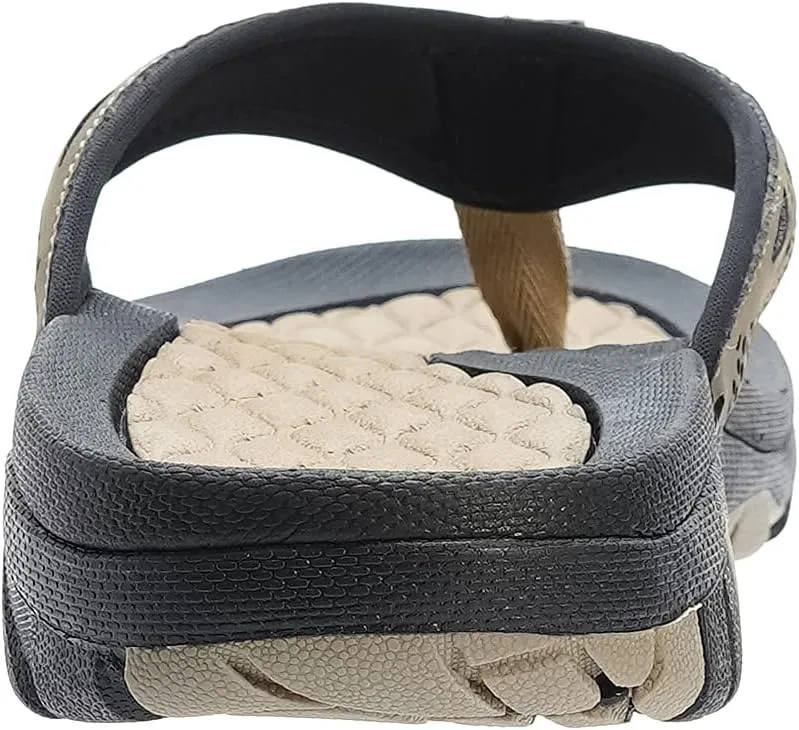 WHITIN Men's Flip Flops | Outdoor Thong Sandals | Arch Support | Slip Resistant