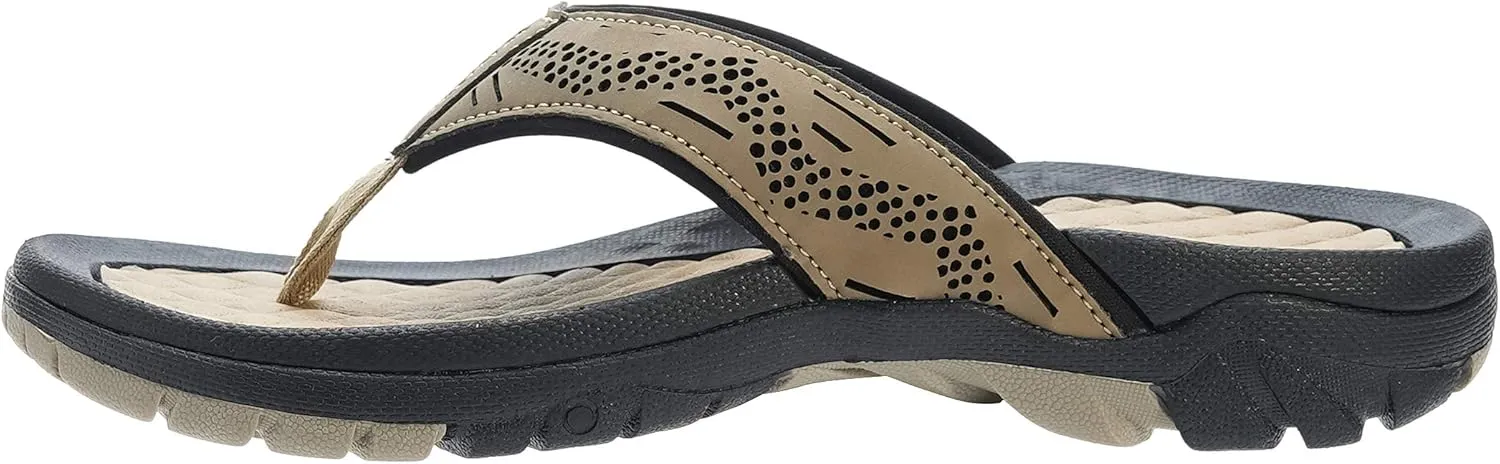 WHITIN Men's Flip Flops | Outdoor Thong Sandals | Arch Support | Slip Resistant