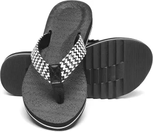 Women's Flip Flops with Arch Support - Yoga Mat Cushion Orthotic Thong Sandals for Plantar Fasciitis, Beach Walking Outdoor
