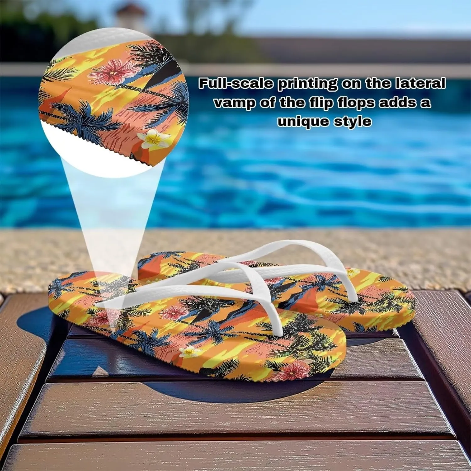 Womens Lightweight Arch Support Flip Flops House Cushioned Slides Summer Slip On Pillow Slippers for Pool Beach Size 5.5-9.5 White Sole