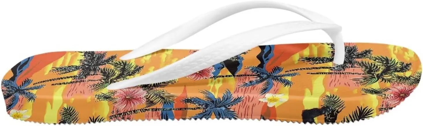 Womens Lightweight Arch Support Flip Flops House Cushioned Slides Summer Slip On Pillow Slippers for Pool Beach Size 5.5-9.5 White Sole