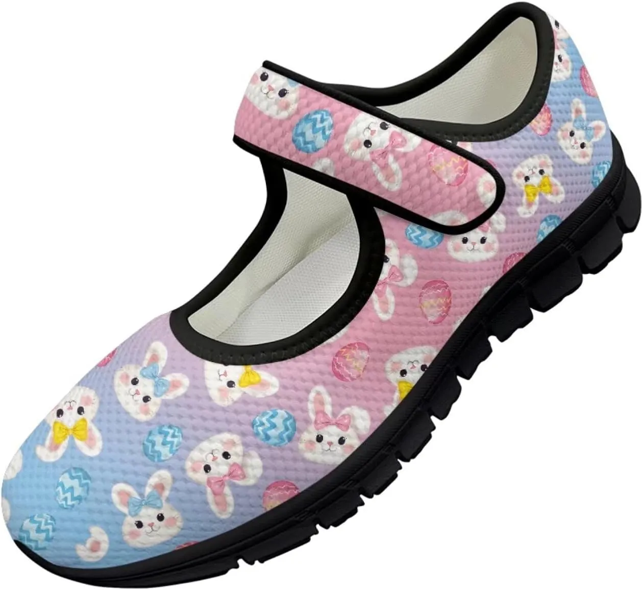 Women's Mary Jane Shoes Breathable Casual Walking Sneakers Closed Toe Fashion Lightweight Office Work Flats
