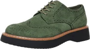 Women's Oxfords Classic Lace Up Vintage Round Toe Platform Casual Wingtip Brogues Low Heel Dress Shoes
