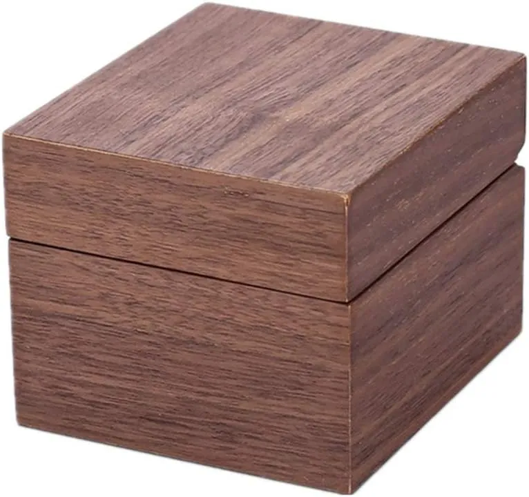 Wooden Watch Display Box Flip Jewelry Packaging Box Couple Watch Storage Box Single Watch Position Removable Watch Pillow Made of Pure Solid Wood