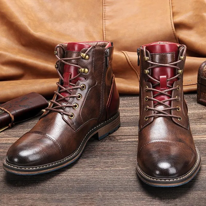 Xavier™ | Classic Leather Oxford Boots
